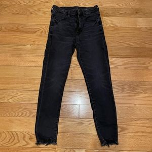 AE High Rise Black Jeans